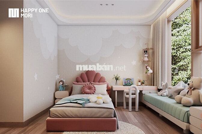 Bán CH 2PN view sân golf + sông SG 66,2m2 tại Happy One Mori, 2.559 tỷ