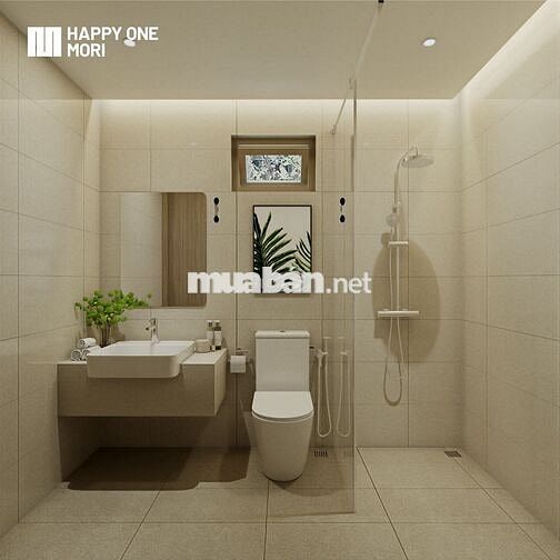 Bán CH 2PN view sân golf + sông SG 66,2m2 tại Happy One Mori, 2.559 tỷ