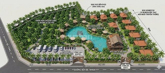 Đất nghỉ dưỡng – kinh doanh dịch vụ – homestay Trị An Đồng Nai – 6000m