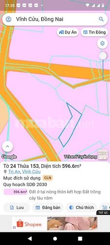 Đất nghỉ dưỡng – kinh doanh dịch vụ – homestay Trị An Đồng Nai – 6000m