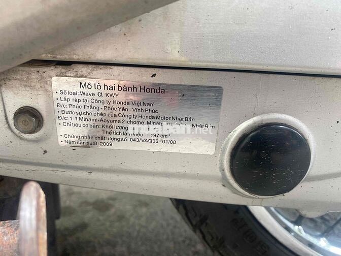 Honda Wave A 2009 Đỏ 16652 km