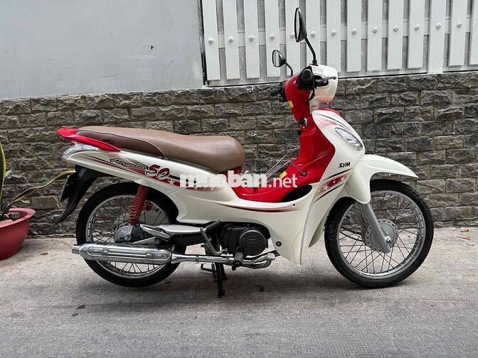 SYM Angela 50 2016 Trắng Đỏ