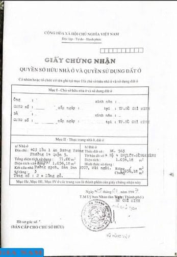 BÁN NHÀ MẶT TIỀN : 403 HỒNG BÀNG - P. 14 - Q. 5 - TPHCM