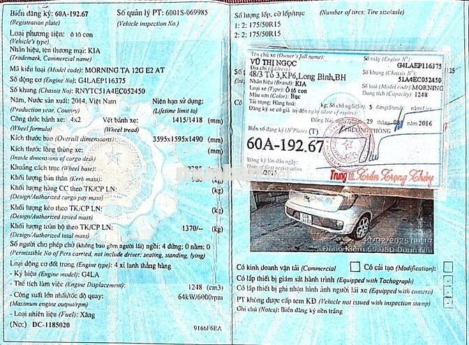 KIA MORNING Si 2014, 1 CHỦ, TỰ ĐỘNG, MÁY SỐ ZIN