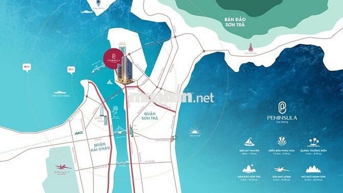 CĂN HỘ VEN SÔNG HÀN - PENINSULA ĐÀ NẴNG KHAI THÁC DÒNG TIỀN 300TR/NĂM