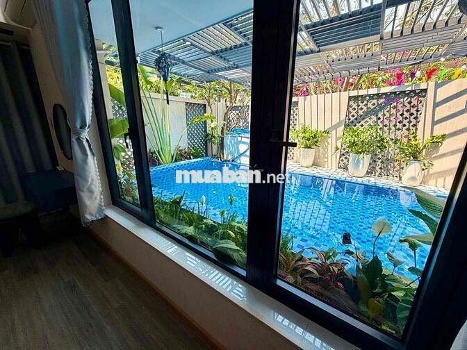 Villa sân vườn – hồ bơi phong cách Địa Trung Hải, gần biển Mỹ Khê