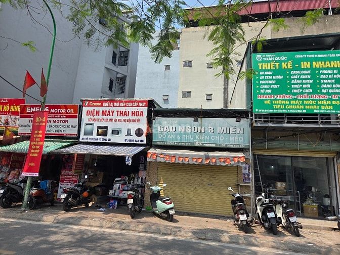 Cho thuê nhà 2 tầng mặt phố Sông Sét ngay cạnh chung cư Nam Đô