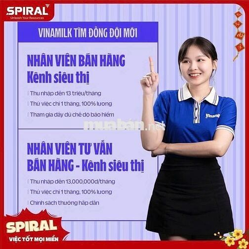 Vinamilk_Tuyển nhân viên bán hàng 