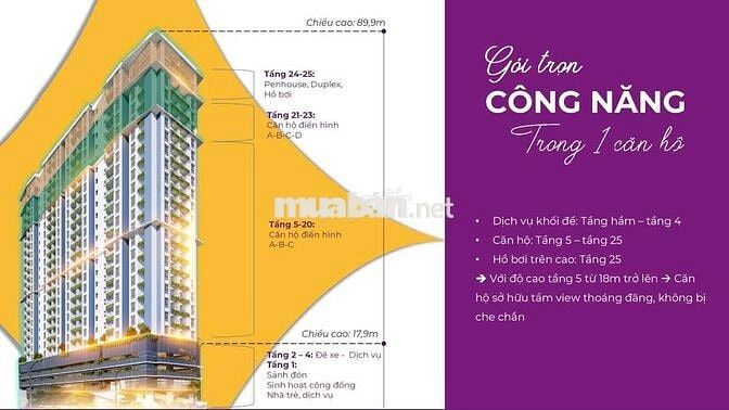 MIA CENTER POINT - CHỈ TỪ 2TỶ6 SỞ HỮU NGAY CĂN 2PN VIEW BIỂN VÀ TP