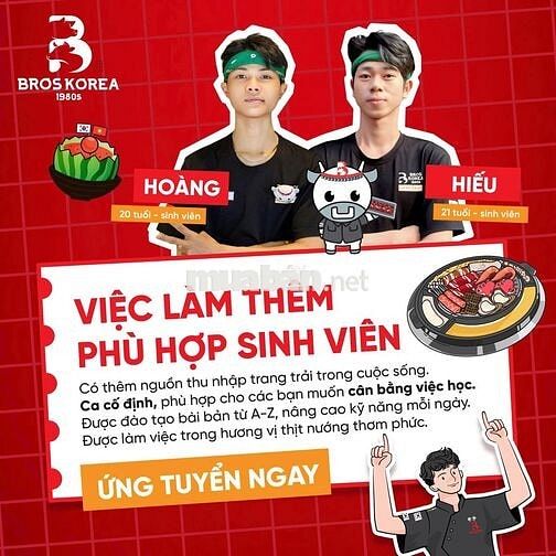 SAU LỄ TUYỂN NHIỀU PHỤC VỤ PART TIME LƯƠNG OK NÈ