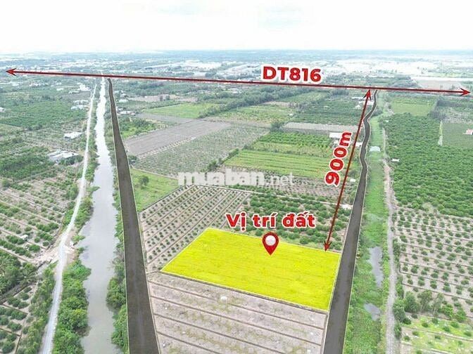 BÁN 830MV ĐẤT VƯỜN MT KÊNH LỚN GIÁ RẼ. KH ĐC LÊN THỔ CƯ
