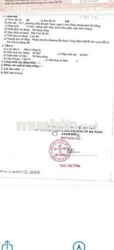 Bán Nhà Đà Sơn Cách Đại Học Duy Tân 500met