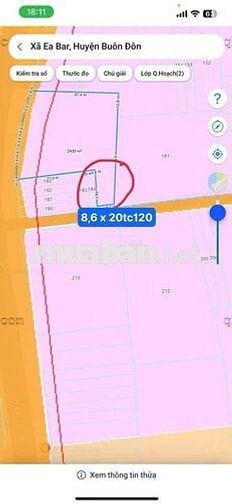 Bán Lô Đất LÔ THÔN 5 EABAR Huyện Buôn Đôn, ĐakLak