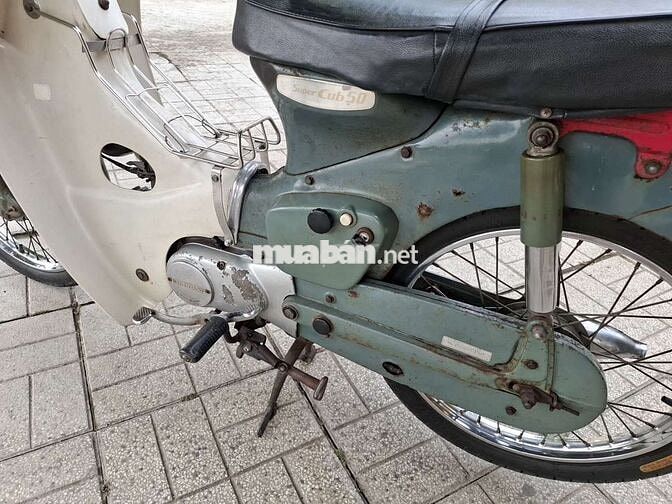 Honda Cub 77 Xanh Trắng Nguyên bản