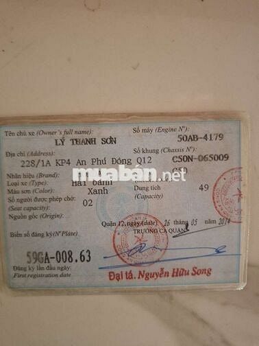 Honda Cub 77 Xanh Trắng Nguyên bản