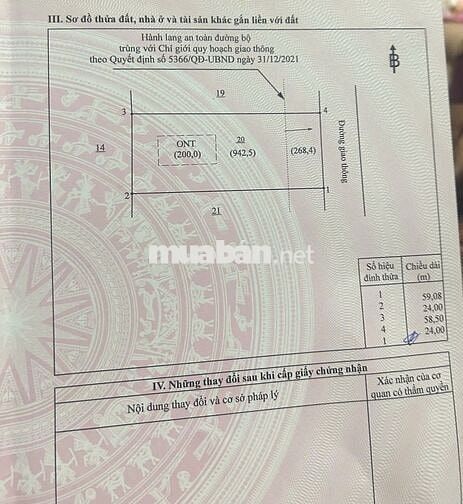 Chính chủ đăng bán đất xã Long Đức, Long Thành - cách TL769 2.5km