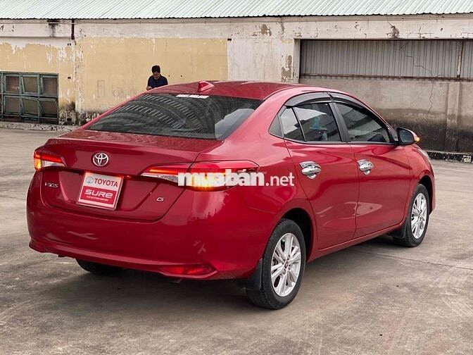Toyota Vios 2020 1.5G CVT 45.000km Đỏ