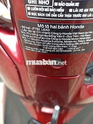 LEAD 125CC 2 VAL CUỐI 2021 BSTP  NGAY CHỦ ZIN KENG
