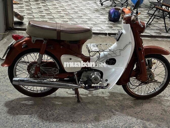 Honda Cub 50 Độ kiểng Nâu, Trắng