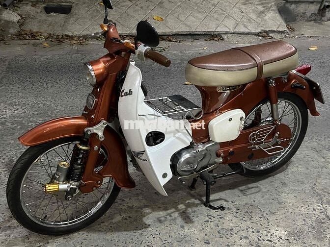 Honda Cub 50 Độ kiểng Nâu, Trắng