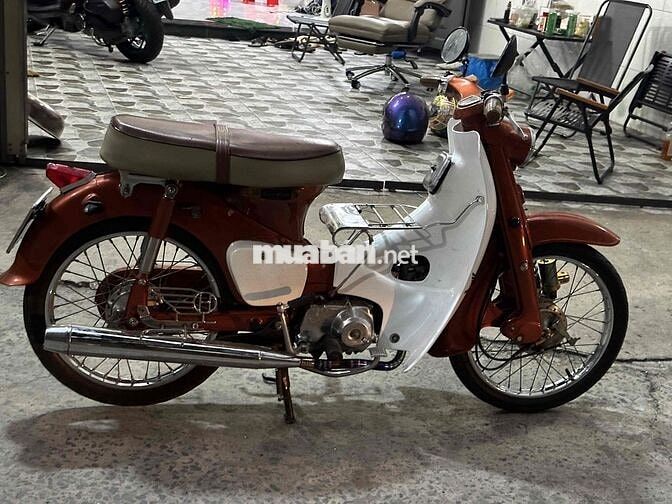Honda Cub 50 Độ kiểng Nâu, Trắng