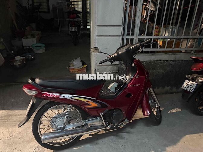 Honda Wave màu Đỏ 2002 máy rin - máy bốc chất