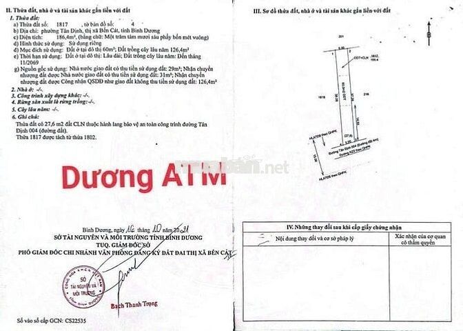 Bán đất đường nhựa 7m. dt186M² đất đường có 60m² tc. giá chỉ 1 45tyr