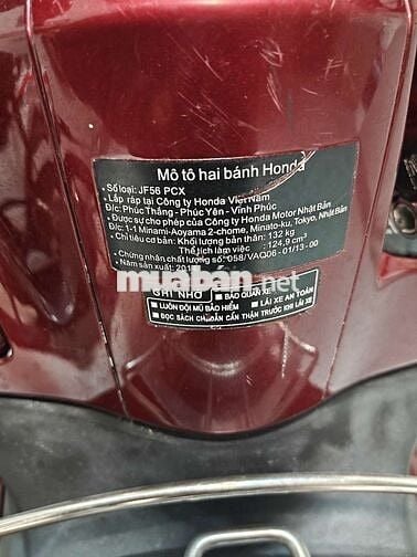 Honda PCX 125 2014 chính chủ Đỏ 26ngàn km