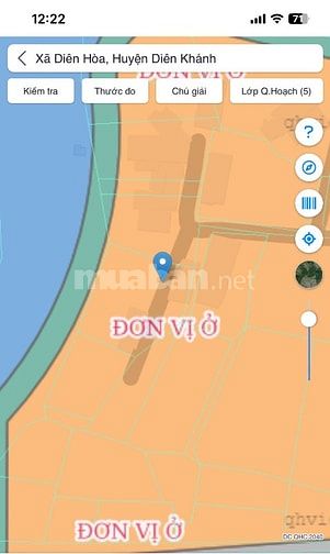 DH12 Bán đất hẻm oto thôn Bình Khánh xã Diên Hòa cũ