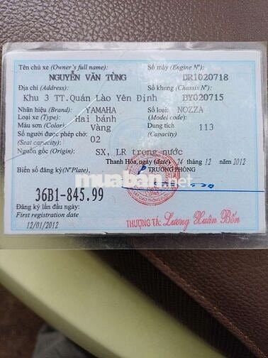 Yamaha Nozza 2012 màu Vàng