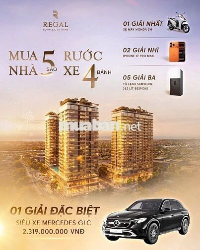 CHỈ CẦN THANH TOÁN 1%/ THÁNG - SỞ HỮU CĂN 1PN+ REGAL COMPLEX