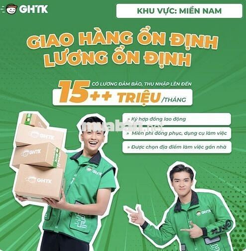 GHTK - TUYỂN DỤNG SHIPPER GIAO HÀNG XE MÁY