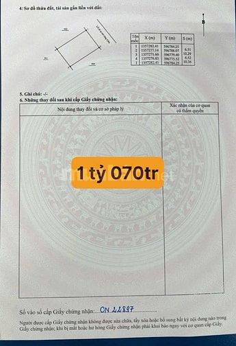 VPU99 Bán đất đường oto thôn Trung xã Vĩnh Phương cũ