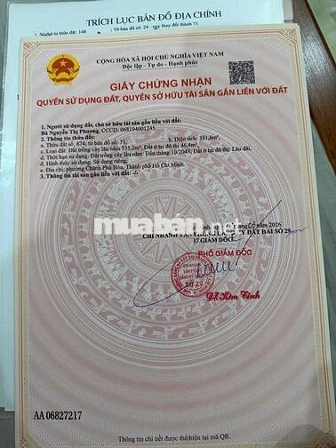 Đất năm trong khu vực dân cư đông đúc sát khu công nghiệp