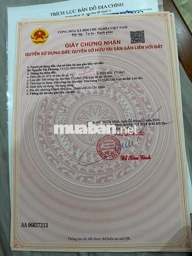 Đất năm trong khu vực dân cư đông đúc sát khu công nghiệp