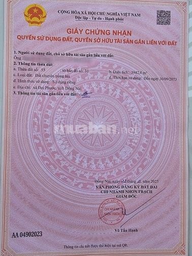 Bán đất ngay mặt tiền vòng xoay ngã tư Cầu Cát Lái giá rẻ 