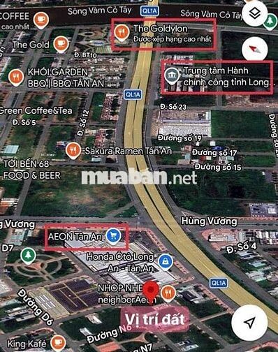 ĐẤT MẶT TIỀN ĐƯỜNG N4 - NGAY THÀNH PHỐ TÂN AN - GIÁ MỚI 4,820 TỶ TL