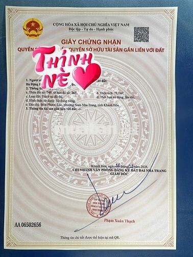HÀNG ĐẸP NAM NHA TRANG – FULL THỔ CƯ  Nam Nha Trang