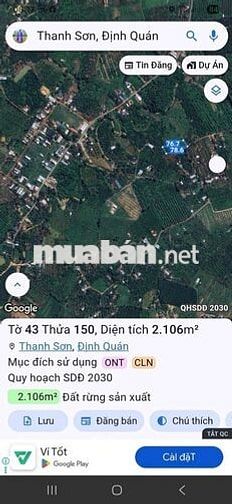 Bán gần 1Ha đất gần hồ Trị An có sẵng 100m tc giá siêu rẻ