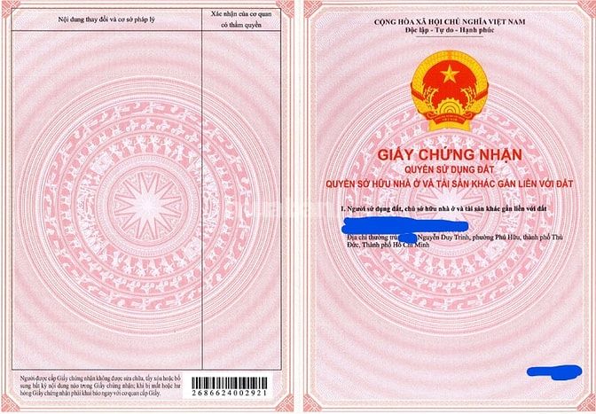 Bán 2 lô đất 488-504m2 MT Nguyễn Duy Trinh, P.Long Trường (Phú Hữu cũ)