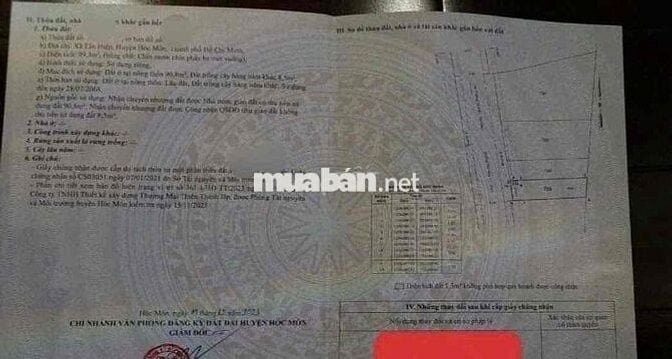 🔥 Gia ch.ủ kẹt tiền nên rao bán GẤP Đất thổ cư ở Tân Hiệp-HÓC MÔN