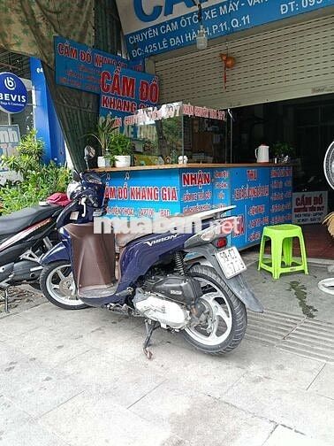 Honda Vision 2014 5 giây tự tắt màu Xanh