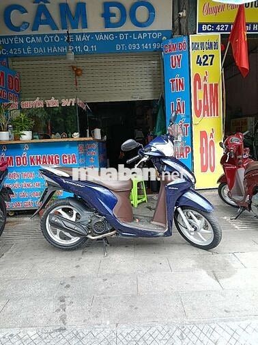 Honda Vision 2014 5 giây tự tắt màu Xanh