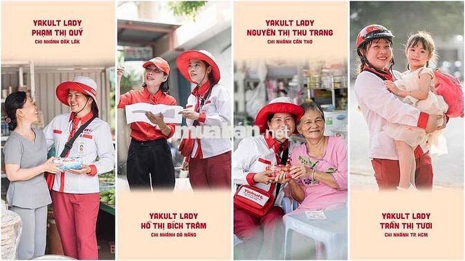 Tuyển 4 nữ CTV bán sữa Yakult tại khu vực Hoocmon