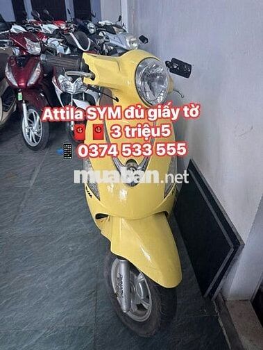 SYM Attila màu Vàng Đã sử dụng