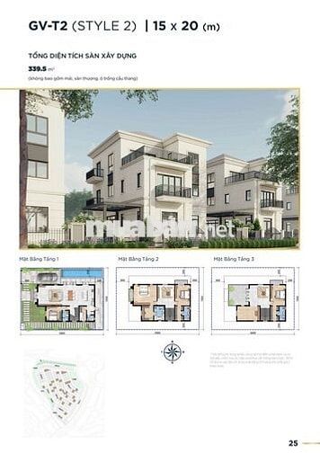 Biệt thự Đơn lập 300m2, khu VIP Compound - AQUA CITY - Full NT cao cấp