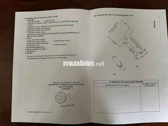 bán góc 2 mặt tiến đường 3 tháng 2