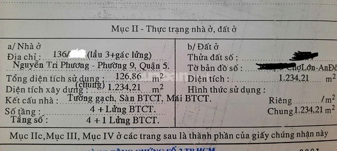28tr/m2 chung cư Nguyễn Tri Phương Quận 5