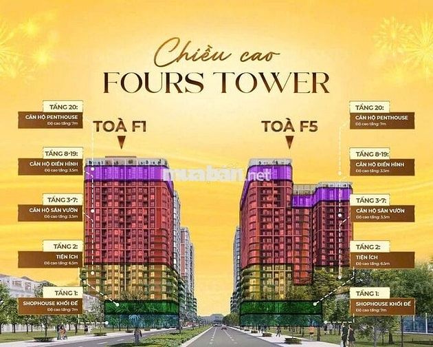 Căn hiếm tầng Cao Fours - căn F1-17.20 siêu đẹp.