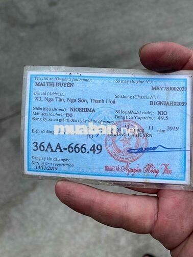Nioshima Nio 2019 Đỏ 49.5cc